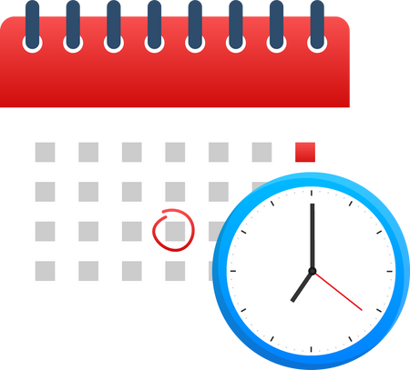 Calendar and clock